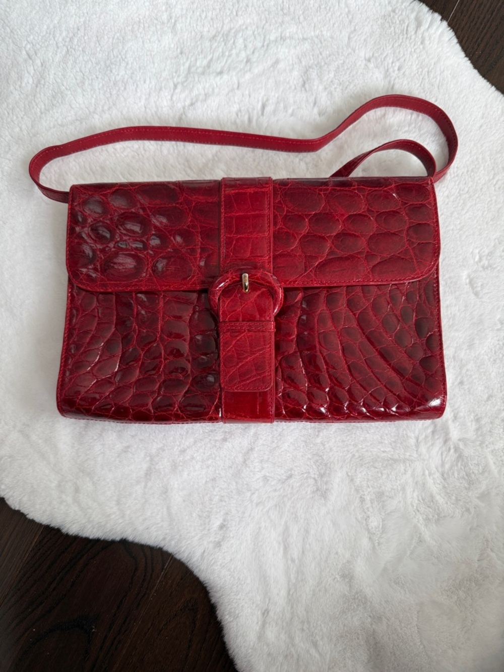 Vintage Franco parmeggiani Crocodile Crossbody Bag